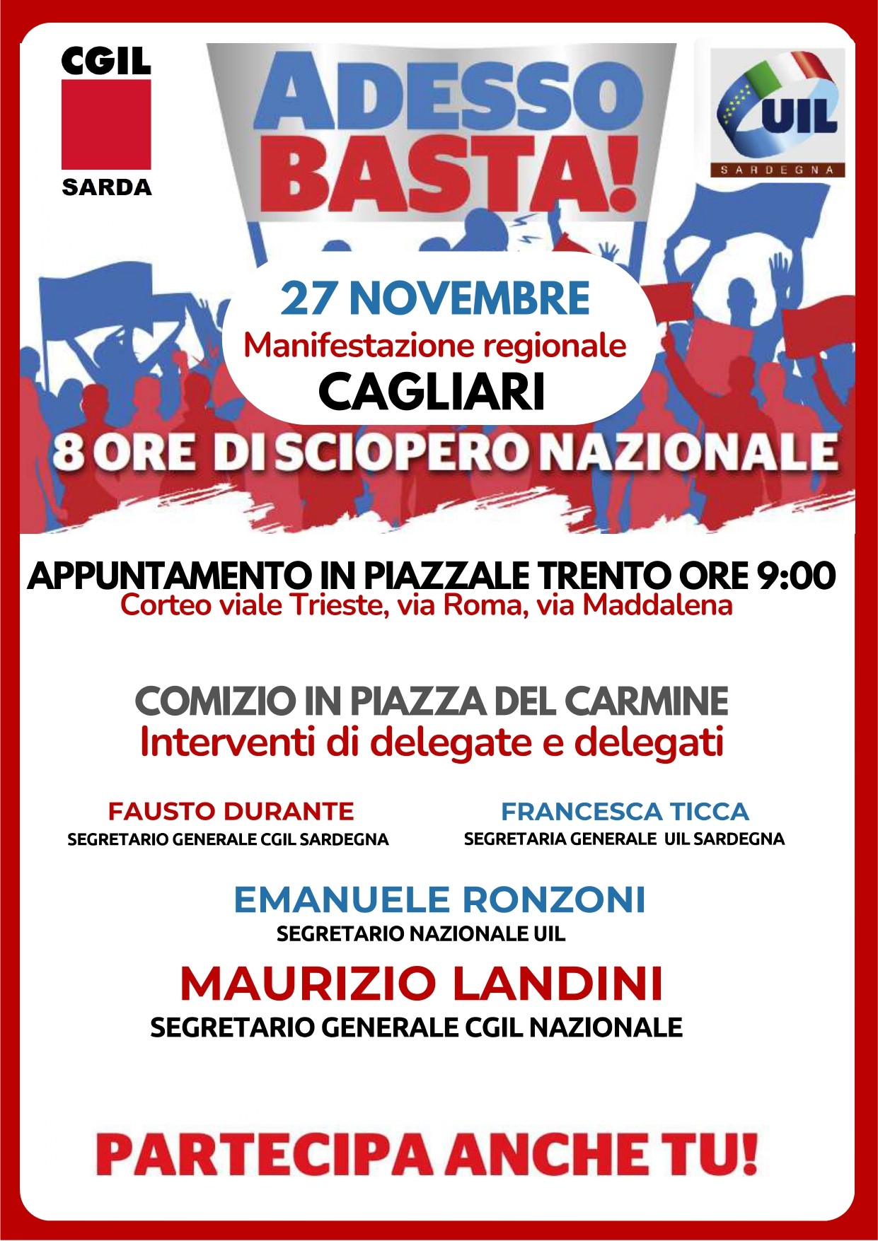 banner SCIOPERO NAZIONALE REGIONALE UIL CGIL 27 NOVEMBRE 2023 page 0001