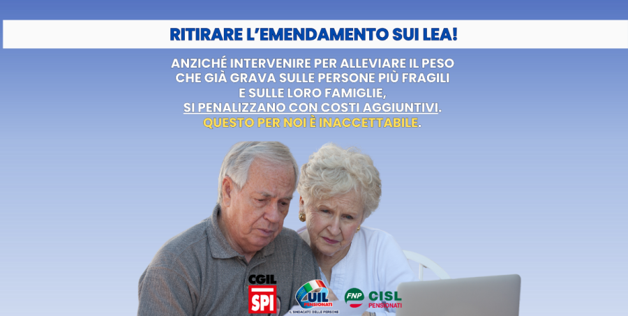 Gravissima preoccupazione per lemendamento sui LEA